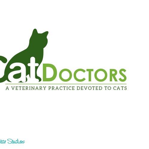 Cat lovers!  Create a simple yet elegant cat logo for a cat only veterinary hospital. Design by SeaStarStudios