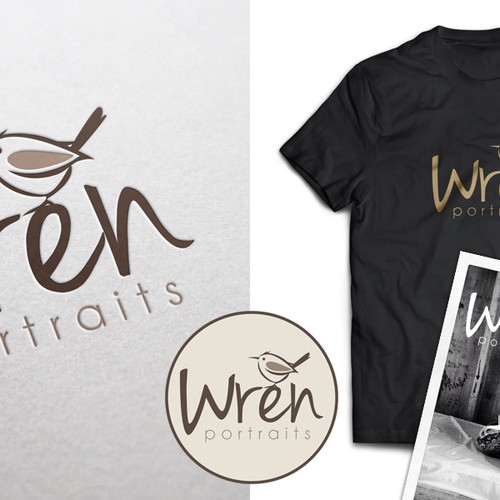 ultrastjarnaさんのCreate a fun logo for Wren Portraits, a family oriented portrait photographerデザイン