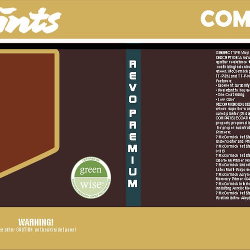 Design di Design a new Paint Can label for a Premium Paint! di salimar