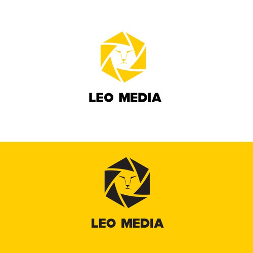 Logo for "LEO MEDIA", a media designer company, working mostly, but not only, as (live) cameraman Design by bb33d