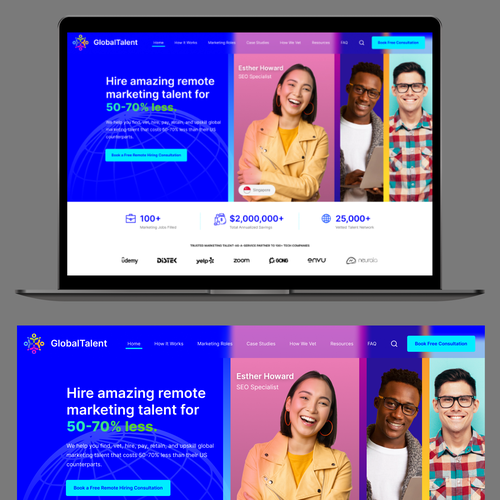 WordPress theme design contest entry by A Visualland⚡️