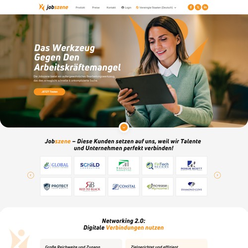 Web page design contest entry by OMGuys™