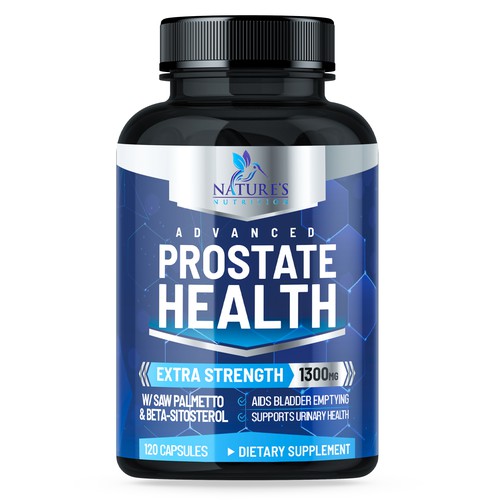 Nature's Nutrition needs a Men's Prostate Health product label Design by Walid Designs Studio