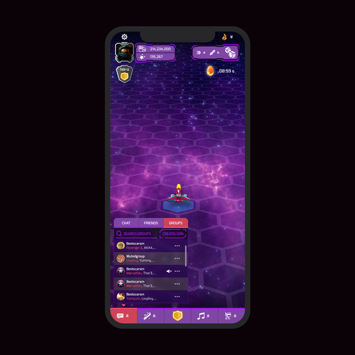 Hard Game UI redesign (Space Revenge) Diseño de Dedy S