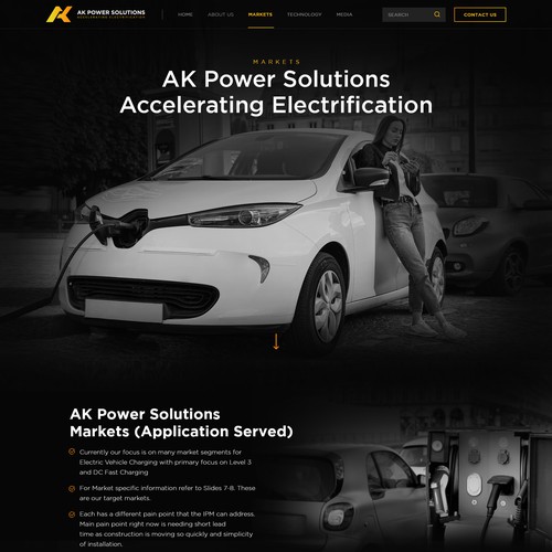 We Need A sharp smart looking Website for a New Energy Company Design by Jasmin_A (AMPLE)