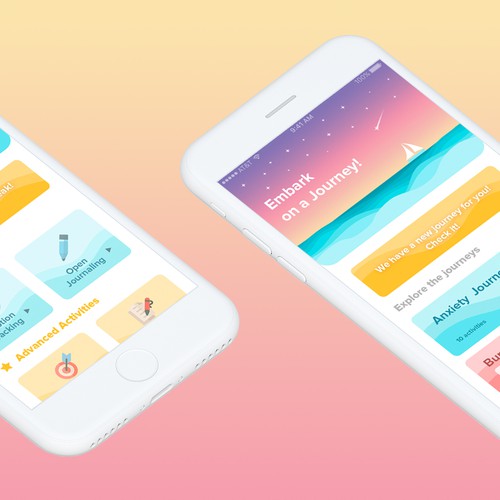 Mental Health App needs fresh design ideas Diseño de Uladzis