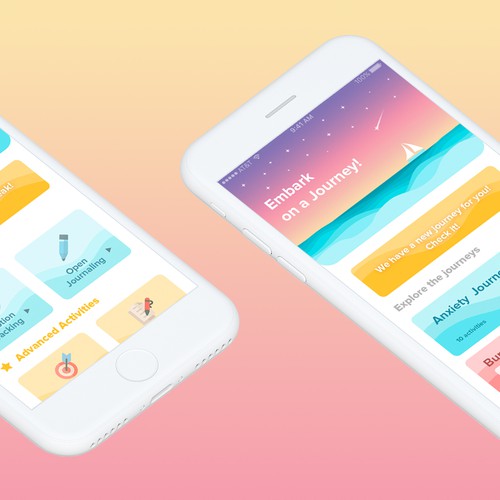 Mental Health App needs fresh design ideas Réalisé par Uladzis