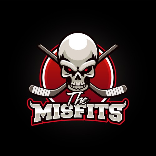 The Misfits Hockey Tournament Team Design por ProtoNym