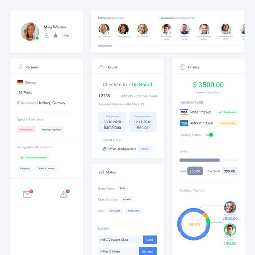 Otalio SPMS UI Design for the modern Cruise Ship Industry | Other web ...