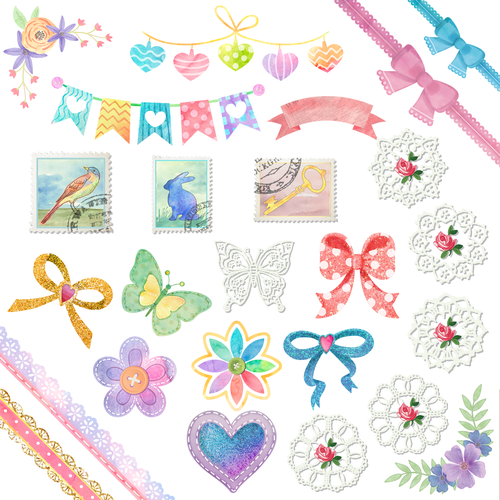 Guaranteed Collage Themed Stamp Sets For Stylish Photo Editing App コラージュ用パーツ素材スタンプ大募集 オシャレなコラージュアプリで利用 スタンプ素材募集 Illustration Or Graphics Contest 99designs