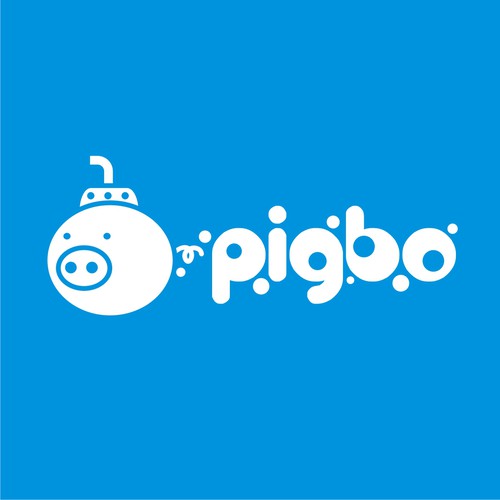 コンペ「Design funny & minimal logo for 'pigbo' game studio with pig and sub-marine」のデザイン by Warnaihariさん 