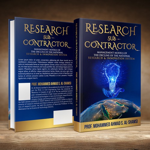 Book Cover Design Suitable for innovation and Research Diseño de studio02