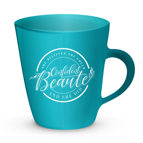 Unique Coffee Cup for Women Consciously Living Well Réalisé par redsonya