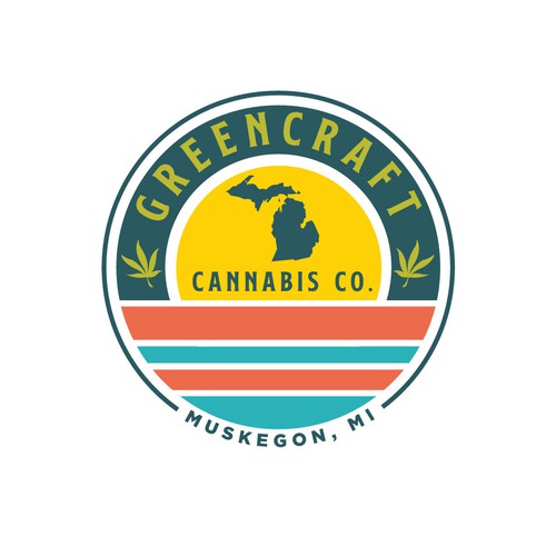 Brand Logo for craft cannabis grow in Michigan. Design by antesofte ✌