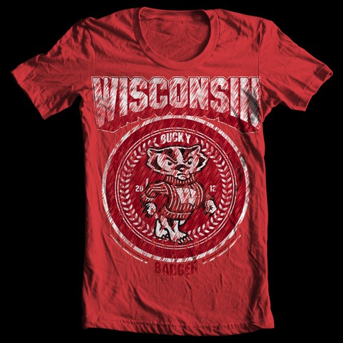 Wisconsin Badgers Tshirt Design Ontwerp door Rizki Salsa Wibiksana