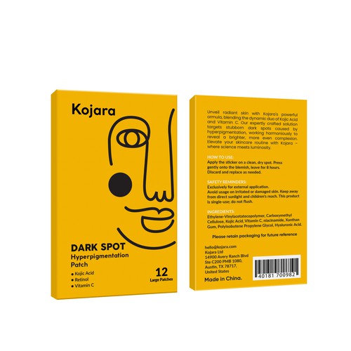 DARK SPOT PATCH PACKAGING Design by Rajith Shantha