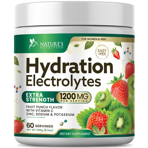 Hydration Electrolytes Design Needed for Nature's Nutrition Design by Black-Pepper