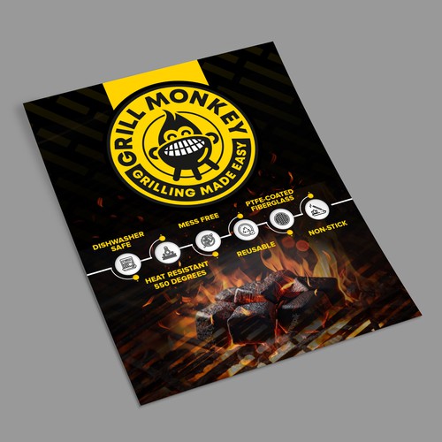 Flyer for grill product - marketing/sales Design by Dzhafir