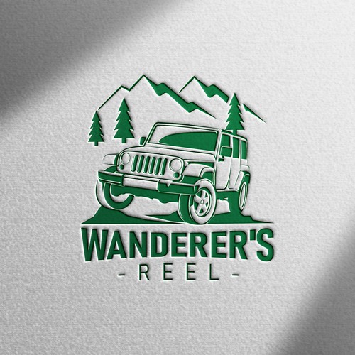 Wanderer's Reel logo (for Travel / Adventure YouTube channel) Design by Abdel Essafi