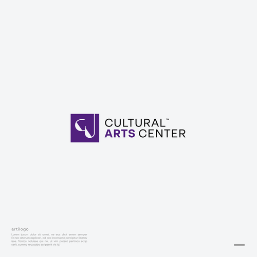 The lead logo for an innovative (collegiate) performing arts center in Maryland. Design by artilogo.co