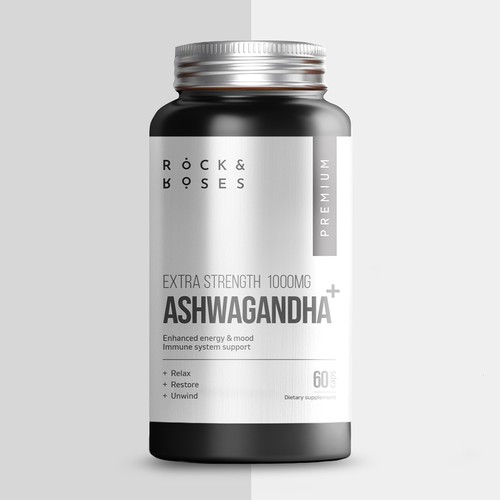 Minimal Supplement Label for a Vitamin Bottle Design by Konstantine Leo