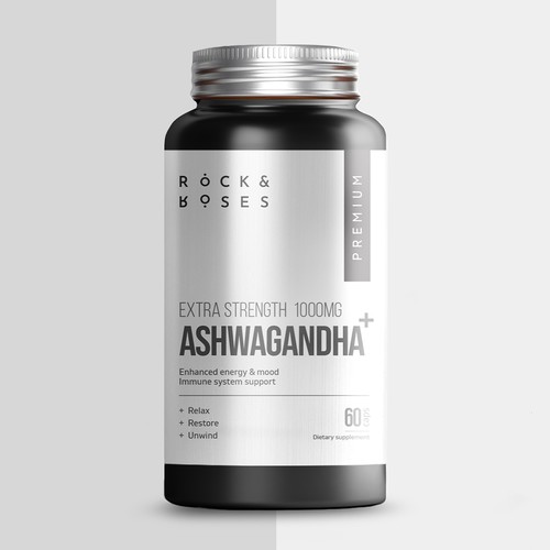 Minimal Supplement Label for a Vitamin Bottle Réalisé par Konstantine Oblakov