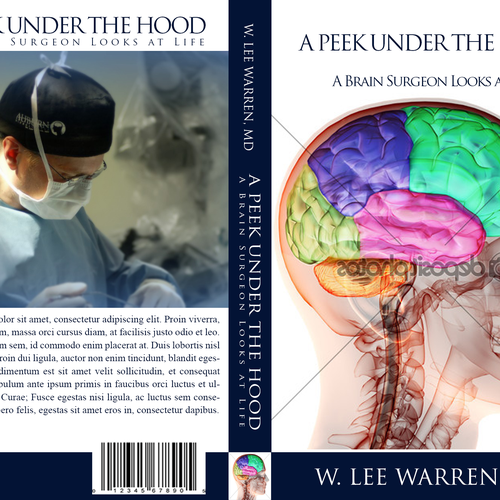 Create a winning book cover design for a brain surgeon's book! Design by ▼Alex Tibio♾️