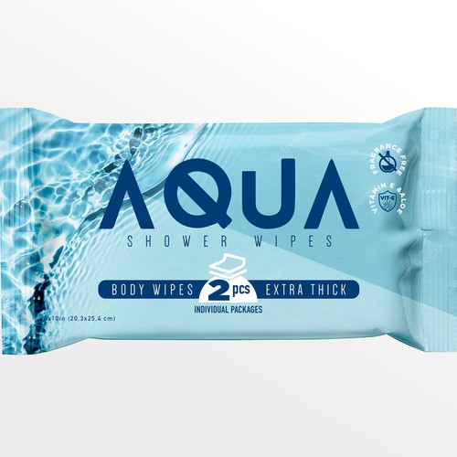 AQUA SHOWER WIPES :D Design by agooshe