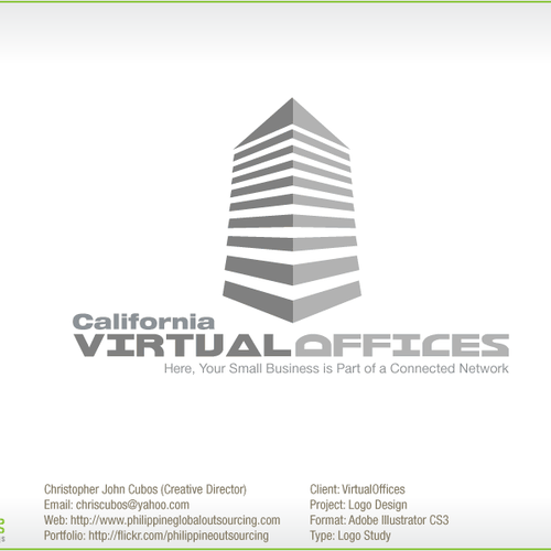 Virtual Offices - logo design Design by logodad.com