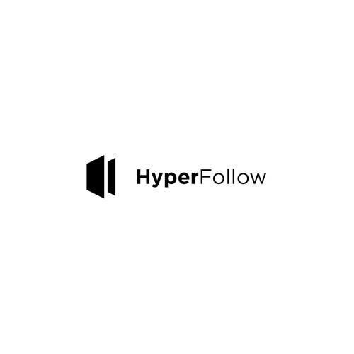 Design logo for tech company & automated website builder: HyperFollow Design by KHAN GRAPHICS ™
