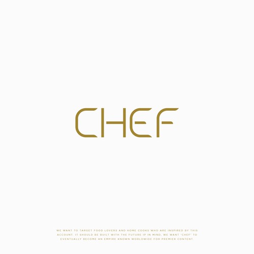"CHEF": Food & Cooking Social Media Logo Design by NouNouArt