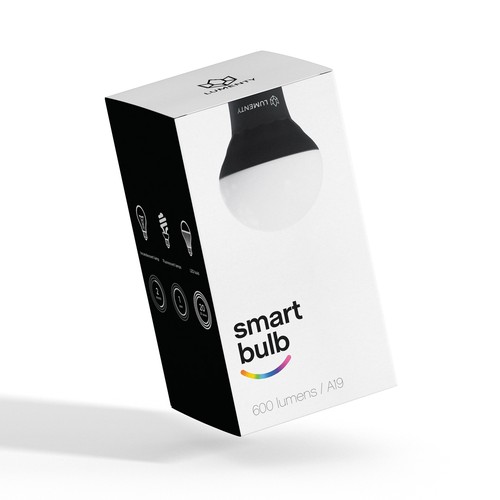We need to create a sophisticated package for smart lamps. Design by Pure-Design