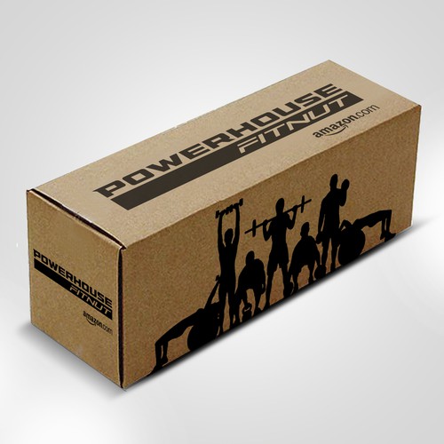 Need a product package that stands out for exercise/fitness products sold on amazon Design by The Lark Works