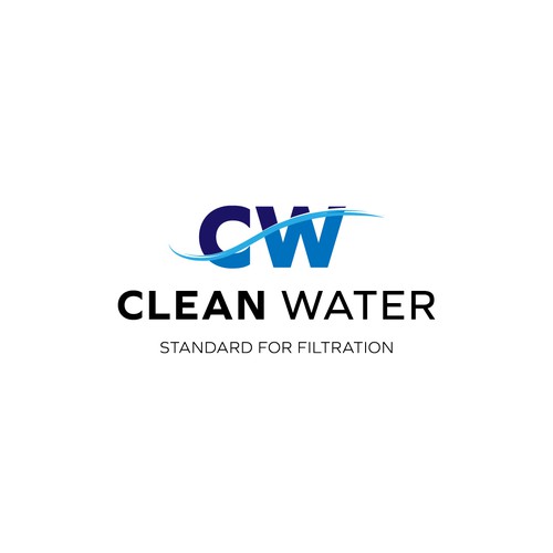 Simple Clean Logo for Water Filtration Company Design by DarkoStojanoski