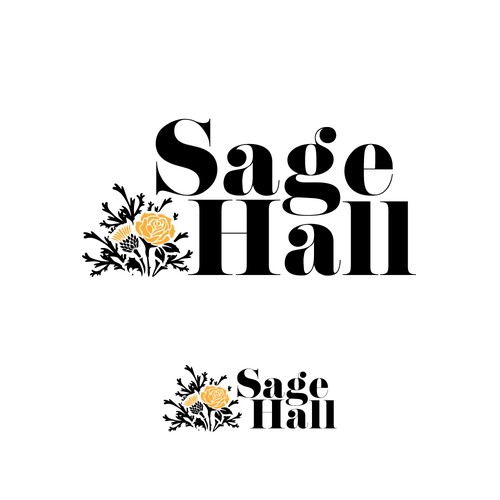 Sage Hall - Country Swing Dance & Wedding Venue Logo Design réalisé par BrainstormingDsg