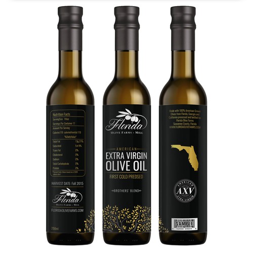 Olive Oil Bottle Label Design by Nanoz Abdi