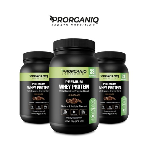 Design Need A Premium Label Design for Whey Protein Supplement di creationMB