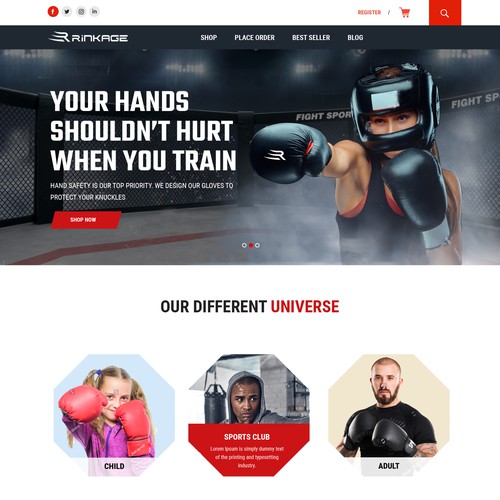 Web page design contest entry by Designersantu