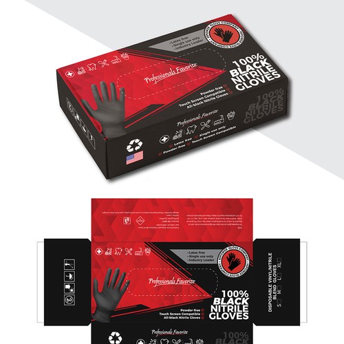 Design Retail Box for Glove Company Industrial, Sleek, Eye Catching Design by TheThreeMedia