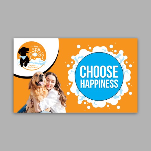 Choose Happiness Banner Design Diseño de The Cloud Digital