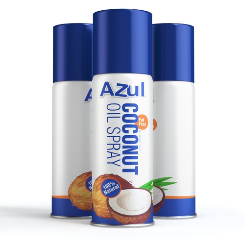 Create Product Extension for Azul Coconut Product - Azul Coconut Oil Spray Design by syakuro