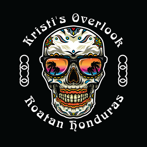 Sugar Skull t shirt-Kristi's Overlook Design by midpointtt_