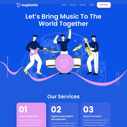 Web page design contest entry by MercClass