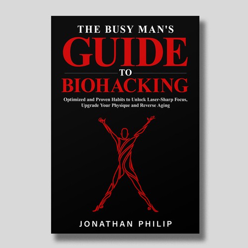 Exciting and unique book cover for mind, body, spirit and health optimization that appeals to men Design by O'idea