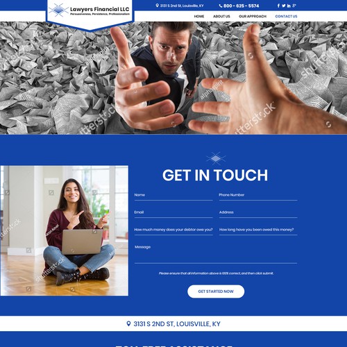Debt Collection Website Design by Creative GS