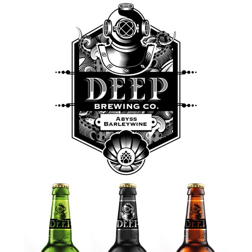 Artisan Brewery requires ICONIC Deep Sea INSPIRED logo that will weather the ages!!! Design by MANTSA®