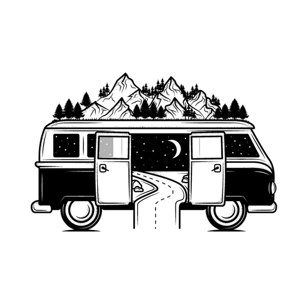 Small website illustrations with a vintage vibe.