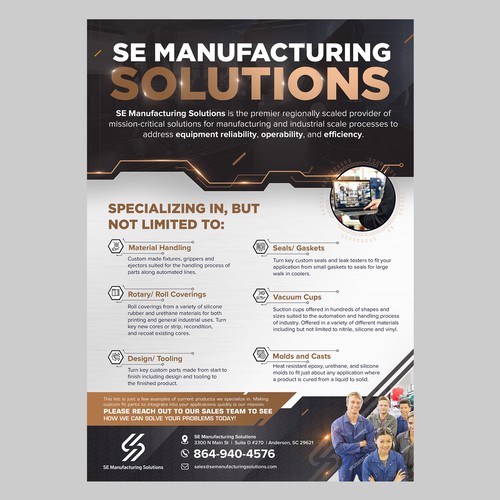 Clean single page line card for potential customers Design by *FBCTechnologies*