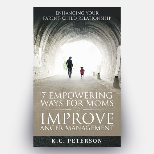 "A Powerful Book Cover Connecting to Moms with Anger Management Issues" Design by Hisna