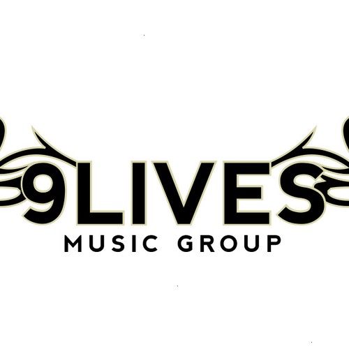 9 Lives Music Group Record Label LOGO Design by MarcG